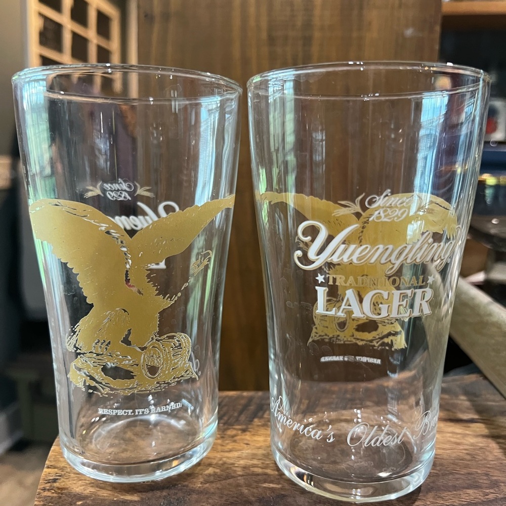 Yuengling beer glasses
